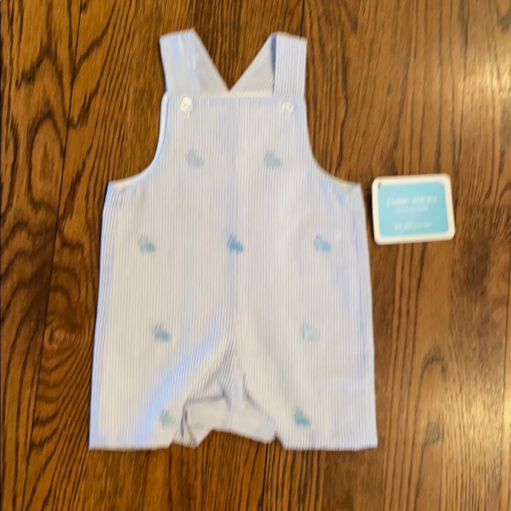 Anavini embroidered bunny shortall